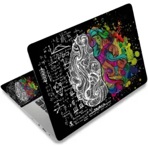 ALAYRA 12.1 13 13.3 14 15 15.4 15.6 inches Laptop Sticker Skin Decal Cover, Personalized Laptop Netbook Skin Sticker Universal Reusable Art Notebook Protector Vinyl Skin Decal, Left & Right Brain 01