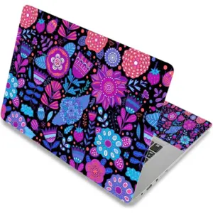 ALAYRA 12.1 13 13.3 14 15 15.4 15.6 Inches Personalized Laptop Vinyl Skin Sticker Decal Universal Netbook Skin Sticker Reusable Notebook PC Art Decal Protector Cover Case (Colorful Flowers) 01