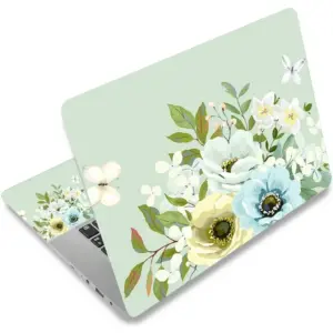 ALAYRA 12.1 13 13.3 14 15 15.4 15.6 Inches Personalized Laptop Vinyl Skin Sticker Decal Universal Netbook Skin Sticker Reusable Notebook PC Art Decal Protector Cover Case (Colorful Peony) 01