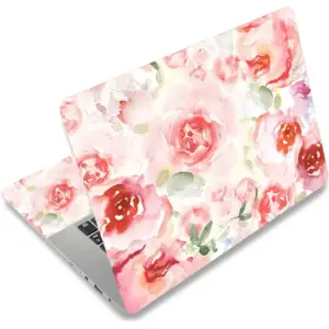 ALAYRA 12.1 13 13.3 14 15.4 15.6 Inches Laptop Skin Sticker Decal Universal Netbook Skin Sticker Reusable Notebook Art Decal Protector Cover Decal (Flowers) 01