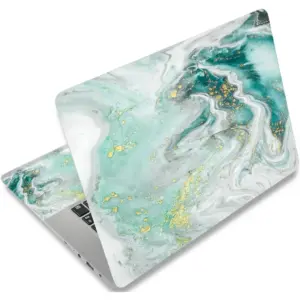 ALAYRA 12.1 13 13.3 14 15.4 15.6 Inches Laptop Skin Sticker Decal Universal Netbook Skin Sticker/Need to Cut, Reusable Notebook Art Decal Protector Cover Decal by (Wave Marble) 01