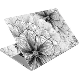 ALAYRA 14 15 15.4 15.6 Inches Laptop Skin Sticker Universal Netbook Skin Sticker Reusable Notebook Art Protector Cover (Sketch Flower) 01