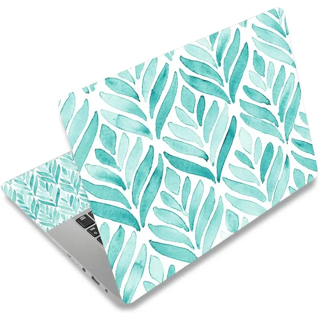 ALAYRA 15 15.4 15.6 Inches Laptop Skin Sticker Decal Universal 12.1 13 13.3 14 Inches Netbook Skin Sticker Personalized Reusable Notebook PC Art Decal Protector (Leaves) 01
