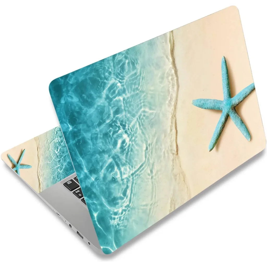 ALAYRA 15 15.4 15.6 Inches Laptop Skin Sticker Netbook Skin Sticker Reusable Notebook Art Protector Cover (Starfish) 01