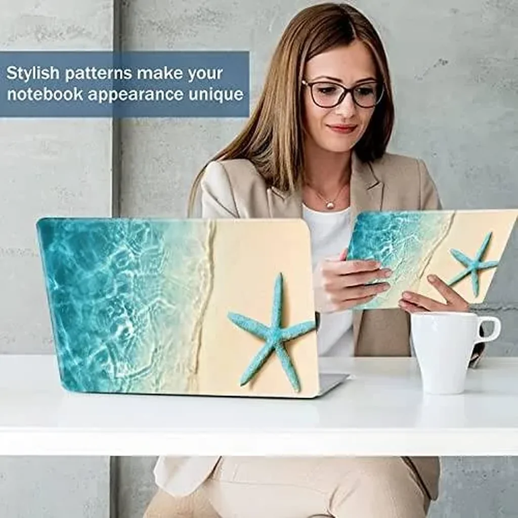 ALAYRA 15 15.4 15.6 Inches Laptop Skin Sticker Netbook Skin Sticker Reusable Notebook Art Protector Cover (Starfish) 01 - Image 4