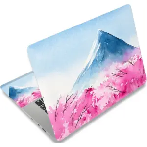 ALAYRA 15 15.4 15.6 Inches Laptop Skin Sticker Personalized Universal 12.1 13 13.3 14 Inches Netbook Skin Sticker Reusable Notebook PC Art Protector (Fujiyama & Cherry Blossoms) 01