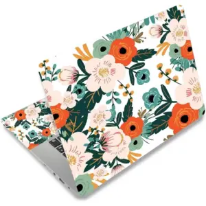 ALAYRA 15 15.4 15.6 Inches Personalized Laptop Skin Sticker Reusable Netbook Skin Sticker Universal 12.1 13 13.3 14 InchesNotebook PC Art Protector Cover (Flowers) 01