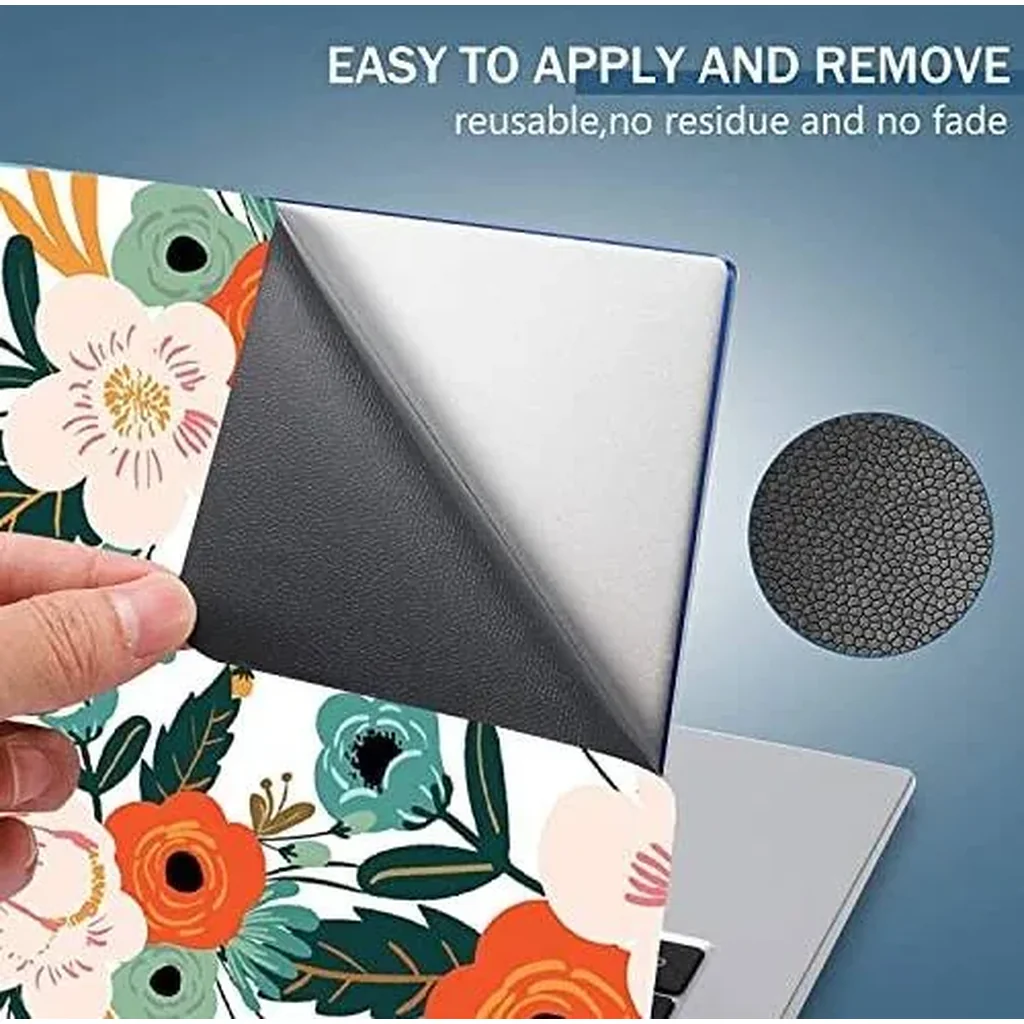 ALAYRA 15 15.4 15.6 Inches Personalized Laptop Skin Sticker Reusable Netbook Skin Sticker Universal 12.1 13 13.3 14 InchesNotebook PC Art Protector Cover (Flowers) 01 - Image 3