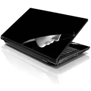 ALAYRA 15 15.6 inch Laptop Notebook Skin Sticker Cover Art Decal Compatible with 13.3" 14" 15.6" 16" HP, Dell, Lenovo, Apple, Asus, Acer (Free 2 Wrist Pad Included) - Hooded Girl 01