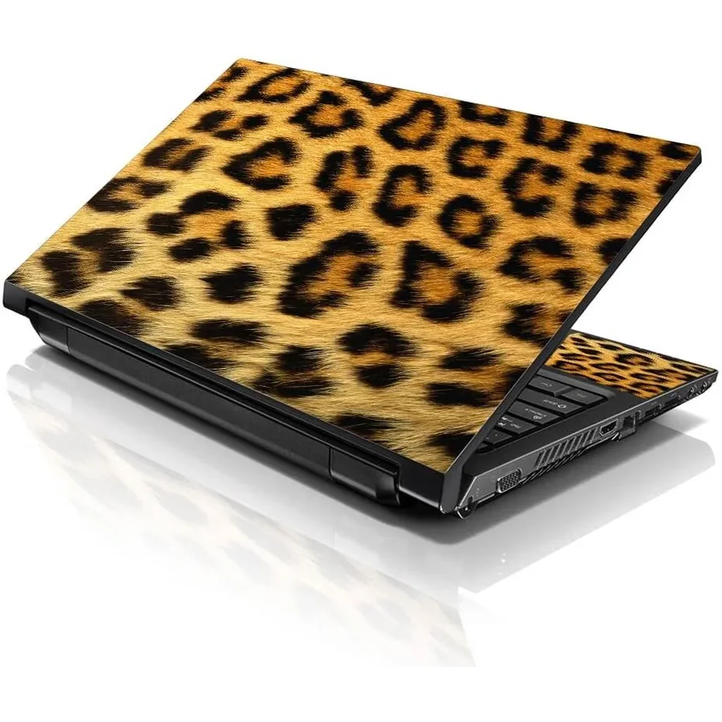 ALAYRA 15 15.6 inch Laptop Notebook Skin Sticker Cover Art Decal Compatible with 13.3" 14" 15.6" 16" HP, Dell, Lenovo, Apple, Asus, Acer (Free 2 Wrist Pad Included) - Leopard Print 01