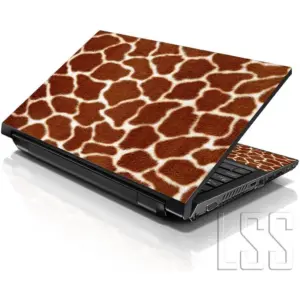 ALAYRA 15 15.6 inch Laptop Notebook Skin Sticker Cover Art Decal Fits 13.3" 14" 15.6" 16" HP Dell Lenovo Apple Asus Acer Compaq (Free 2 Wrist Pad Included) Giraffe Print 01