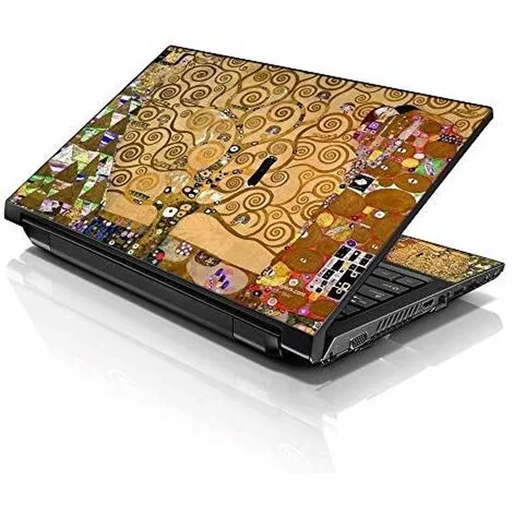 ALAYRA 15 15.6 inch Laptop Notebook Skin Sticker Cover Art Decal Fits 13.3" 14" 15.6" 16" HP Dell Lenovo Apple Asus Acer Compaq (Free 2 Wrist Pad Included) Klimt Tree of Life 01