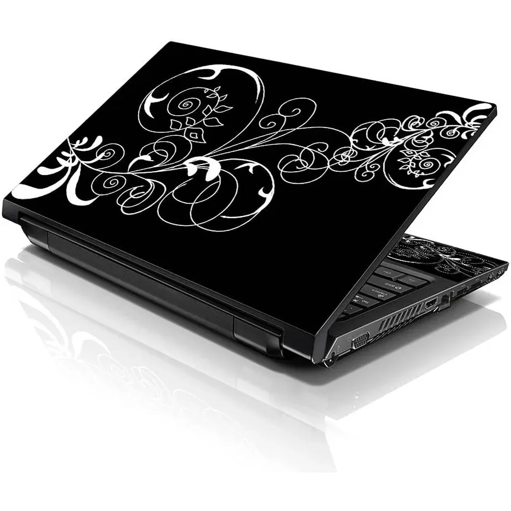 ALAYRA 15 15.6 inch Laptop Notebook Skin Sticker Cover Art Decal Fits 13.3" 14" 15.6" 16" HP Dell Lenovo Apple Asus Acer Compaq (Free 2 Wrist Pad Included) Vines Floral 01