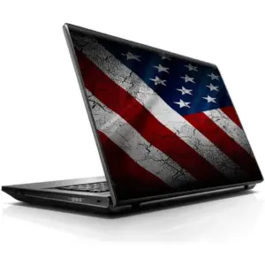 ALAYRA 15 15.6 inch Laptop Notebook Skin vinyl Sticker Cover Decal Fits 13.3" 14" 15.6" 16" HP Lenovo Apple Mac Dell Compaq Asus Acer/American Flag distressed 01