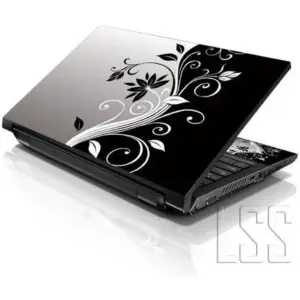 ALAYRA 15 15.6 Inches Laptop Notebook Skin Sticker with 2 Wrist Pads - Reusable Cover Protector Vinyl Sticker Cover Decal Fits 13" - 16" HP Asus Acer Samsung - Flowers Art Pattern 01