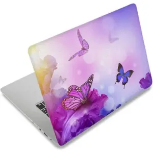 ALAYRA 15.6" Laptop Decal Skin Vinyl Sticker Cover Compatible with Dell Inspiron 3583/ROG Zephyrus G15 /Acer Aspire 3 15.6"/ASUS ZenBook 15 /Lenovo Ideapad L340 15.6(Purple Butterfly) 01