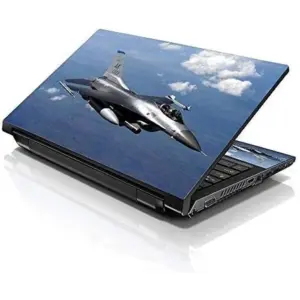 ALAYRA 17 17.3 Inches Laptop Notebook Skin Sticker with 2 Wrist Pads - Reusable Cover Protector Vinyl Sticker Cover Decal Fits 17" - 19" HP Asus Acer Samsung - Plane Pattern 01