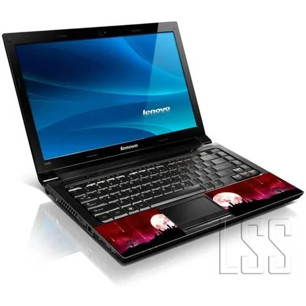 ALAYRA 17 17.3 Inches Laptop Notebook Skin Sticker with 2 Wrist Pads - Reusable Cover Protector Vinyl Sticker Cover Decal Fits 17" - 19" HP Asus Acer Samsung - Red Earth Scenery Pattern 01 - Image 4