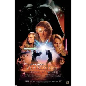 ALAYRA 24X36 Star Wars Revenge of the Sith - One Sheet Wall Poster, 24.00" x 36.00", Unframed Version 01
