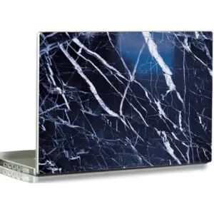 ALAYRA 3D Print Laptop Skin Vinyl Sticker Decal, 12" 13" 13.3" 14" 15" 15.4" 15.6 inch Laptop Skin Sticker Cover Art Decal Protector Fits HP Dell Lenovo Compaq Apple Asus Acer (Black Marble) 01