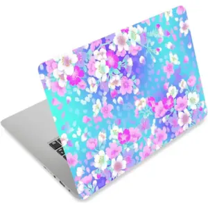 ALAYRA 3D Print Laptop Skin Vinyl Sticker Decal, 12" 13" 13.3" 14" 15" 15.4" 15.6 inch Laptop Skin Sticker Cover Art Decal Protector Fits HP Dell Lenovo Compaq Apple Asus Acer (Colorful Flower) 01