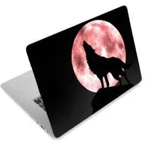 ALAYRA 3D Print Laptop Skin Vinyl Sticker Decal, 12" 13" 13.3" 14" 15" 15.4" 15.6 inch Laptop Skin Sticker Cover Art Decal Protector Fits HP Dell Lenovo Compaq Apple Asus Acer (Cool Wolf) 01
