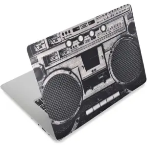 ALAYRA 3D Print Laptop Skin Vinyl Sticker Decal, 12" 13" 13.3" 14" 15" 15.4" 15.6 inch Laptop Skin Sticker Cover Art Decal Protector Fits HP Dell Lenovo Compaq Apple Asus Acer (Radio) 01