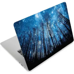 ALAYRA 3D Print Laptop Skin Vinyl Sticker Decal, 12" 13" 13.3" 14" 15" 15.4" 15.6 inch Laptop Skin Sticker Cover Art Decal Protector Fits HP Dell Lenovo Compaq Apple Asus Acer (Trees & Starry Sky) 01
