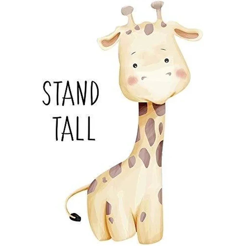 ALAYRA 6 Pack Baby Jungle Nursery Wall Decor Art Pictures, Unframed Cartoon Safari Animal Wall Murals/Poster with Inspirational Quotes for Baby & Kids Living Room Bedroom Bathroom 21 x 29.7 cm 01 - Image 2