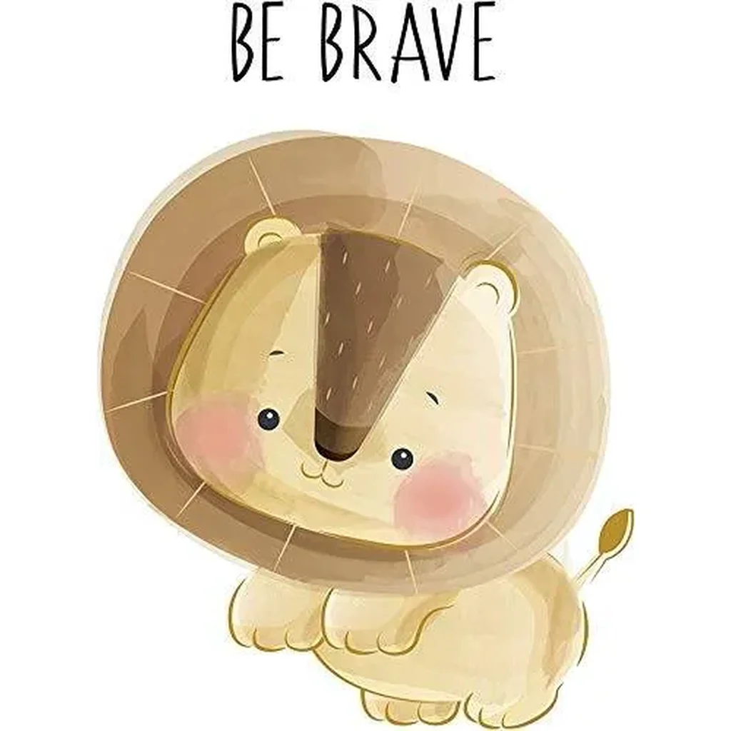 ALAYRA 6 Pack Baby Jungle Nursery Wall Decor Art Pictures, Unframed Cartoon Safari Animal Wall Murals/Poster with Inspirational Quotes for Baby & Kids Living Room Bedroom Bathroom 21 x 29.7 cm 01 - Image 4