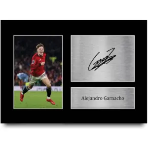 ALAYRA A4 Alejandro Garnacho Gifts Printed Signed Autograph Picture for Football Fans and Supporters - A4 01