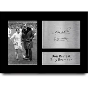 ALAYRA A4 Don Revie Billy Bremner Leeds Utd Gifts Printed Signed Autograph Picture for Fans and Supporters - A4 01