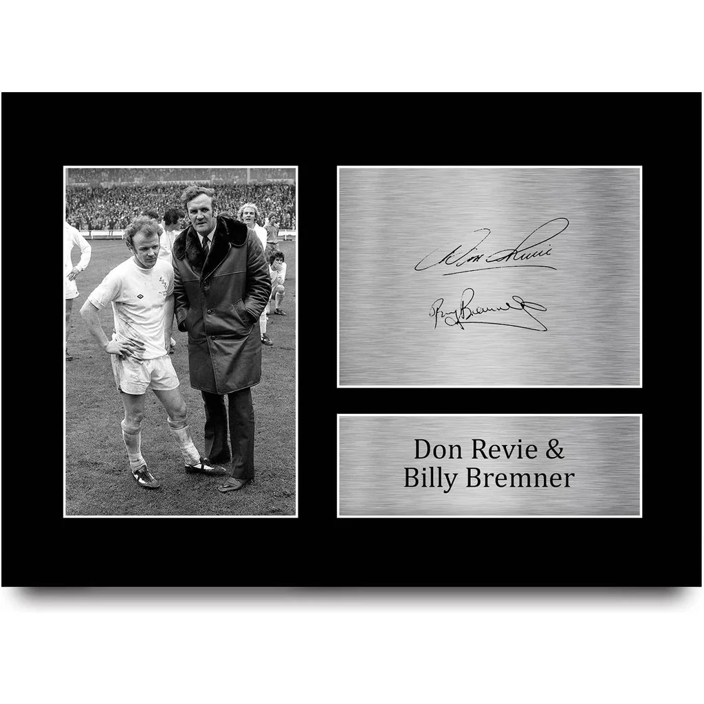 ALAYRA A4 Don Revie Billy Bremner Leeds Utd Gifts Printed Signed Autograph Picture for Fans and Supporters - A4 01