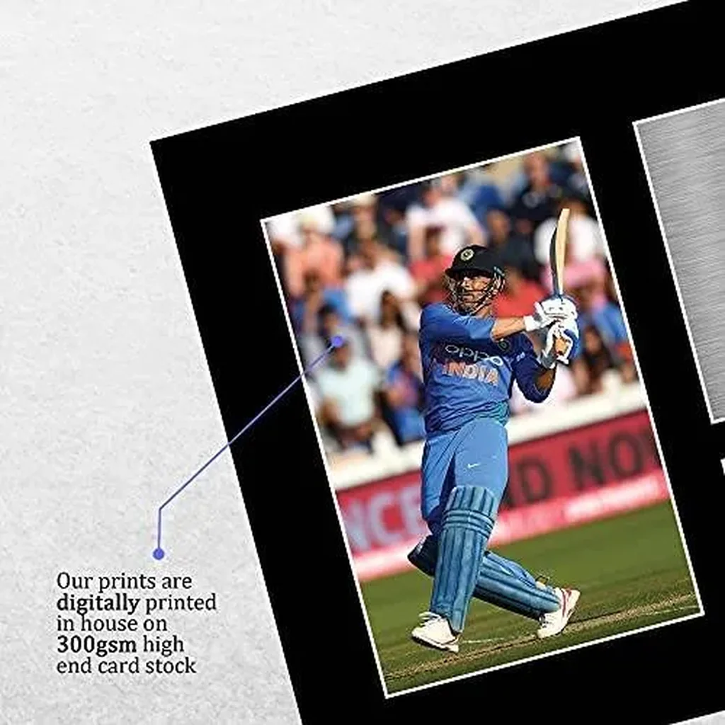 ALAYRA A4 MS Dhoni Indian Cricket Team Gifts Printed Signed Autograph Picture for Cricketer Memorabilia Fans 01 - Image 2