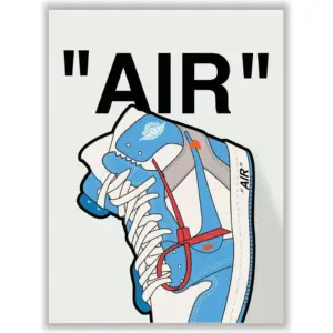 ALAYRA Air Sneaker Poster (12x16 Inch) Unframed AJ Wall art, , Michael Jordan Poster, Sneaker Air Gym Shoes Shoebox Collection Aesthetic Cool Poster for Teen Boys Guys Men 01