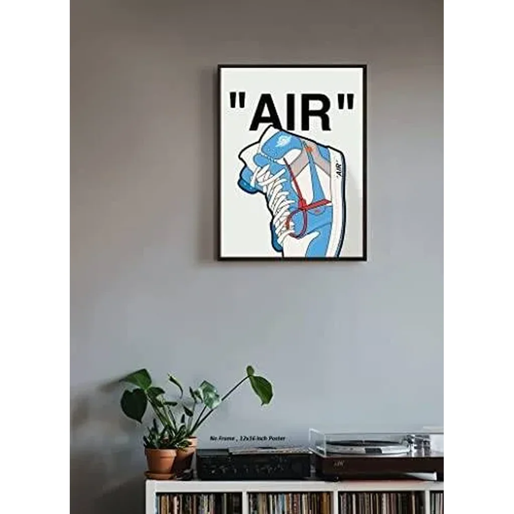 ALAYRA Air Sneaker Poster (12x16 Inch) Unframed AJ Wall art, , Michael Jordan Poster, Sneaker Air Gym Shoes Shoebox Collection Aesthetic Cool Poster for Teen Boys Guys Men 01 - Image 2