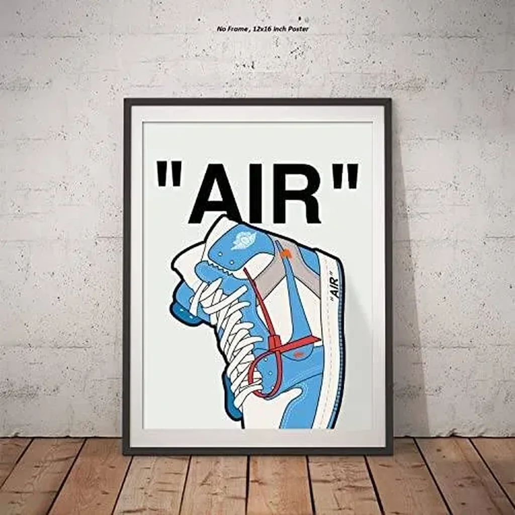 ALAYRA Air Sneaker Poster (12x16 Inch) Unframed AJ Wall art, , Michael Jordan Poster, Sneaker Air Gym Shoes Shoebox Collection Aesthetic Cool Poster for Teen Boys Guys Men 01 - Image 3