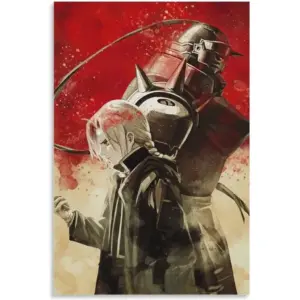 ALAYRA Anime Full Metal Alchemist Poster Canvas Wall Art Painting Posters Decoration Room Decor Unframe 12x18inch(30x45cm) 01