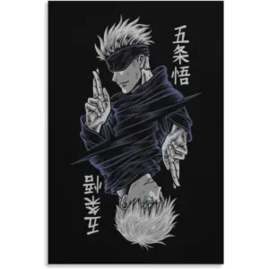 ALAYRA Anime Jujutsu Gojo Satoru Poster Canvas Wall Art Painting Posters Decoration Room Decor Unframe 12x18inch(30x45cm) 01