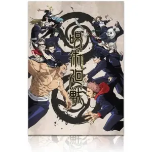 ALAYRA Anime Jujutsu Kaisen Poster Jujutsu Kaisen Characters Print on Canvas Painting Wall Art for Living Room Decor Boy Gift (Unframed, Q-Jujutsu Kaisen) 01