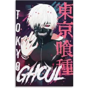 ALAYRA Anime Ken Kaneki Tokyo Ghoul Poster Canvas Wall Art Painting Posters Decoration Room Decor Unframe 12x18inch(30x45cm) 01