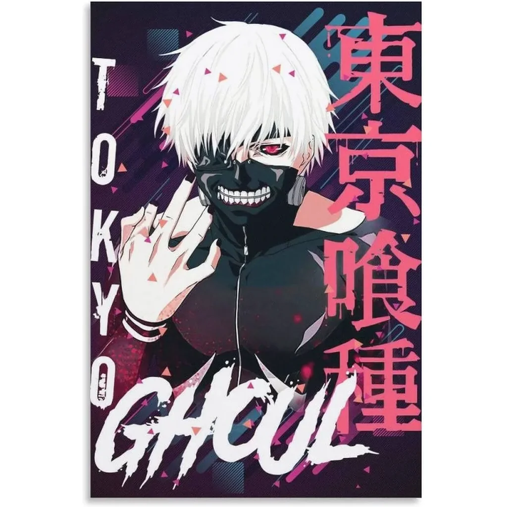 ALAYRA Anime Ken Kaneki Tokyo Ghoul Poster Canvas Wall Art Painting Posters Decoration Room Decor Unframe 12x18inch(30x45cm) 01