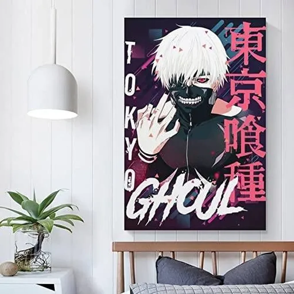 ALAYRA Anime Ken Kaneki Tokyo Ghoul Poster Canvas Wall Art Painting Posters Decoration Room Decor Unframe 12x18inch(30x45cm) 01 - Image 2