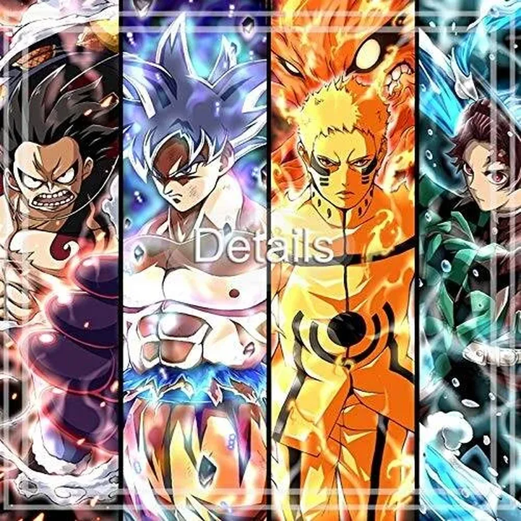 ALAYRA Anime my hero academia poster mha print on canvas painting wall art for living room decor boy gift (unframed, q-mha 1pcs) - White 01 - Image 4
