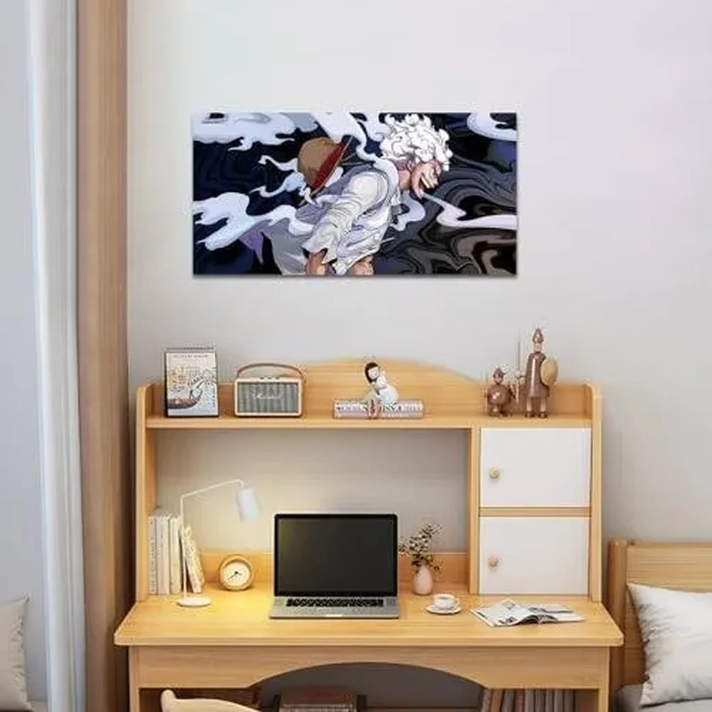 ALAYRA Anime Poster Gear 5 Luffy Poster HD Print Canvas Painting Wall Art for Living Room Decor Aesthetic Prints Boy Gift 12x24inch (Unframed) 01 - Image 3