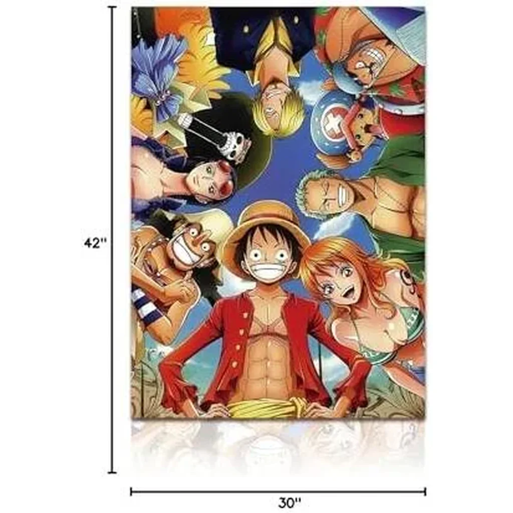ALAYRA Anime Poster The Straw Hat Pirates Characters Print on Canvas Painting Wall Art for Living Room Decor Boy Gift (Unframed, Q-OP 5-1 pcs) 01 - Image 5