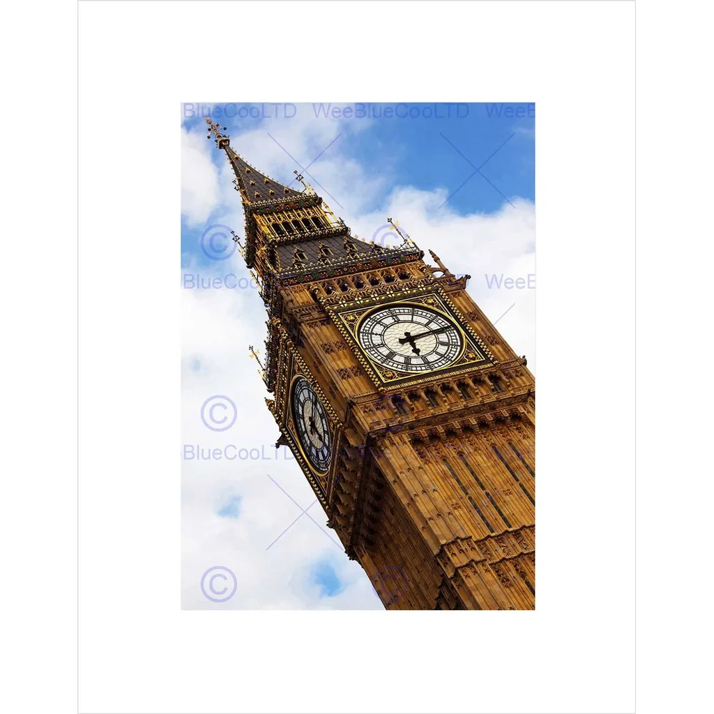 ALAYRA Architectural Cultural Landscape Icon Big Ben London Wall Art Print 01