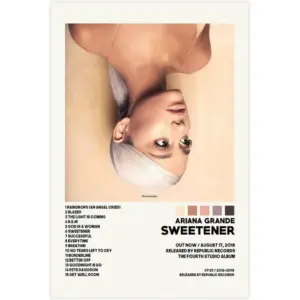 ALAYRA Ariana Grande Sweetener Album Cover Poster Canvas Poster Bedroom Decor Sports Landscape Office Room Decor Gift Unframed 12x18inch(30x45cm) 01