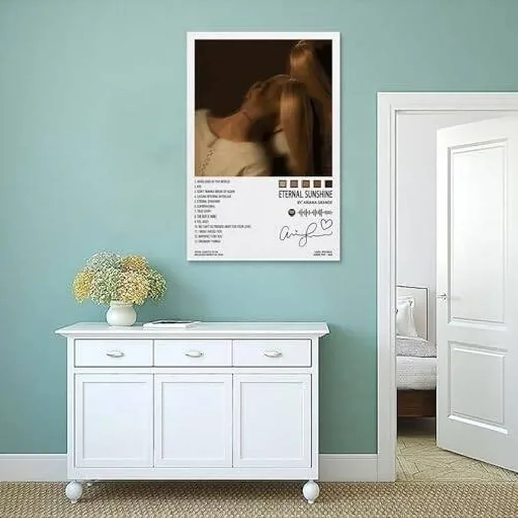 ALAYRA Ariana Poster Grande Eternal Sunshine Album Cover Posters for Room Aesthetic Decorative Painting Wall Art Living Room 12x18inch(30x45cm), Unframe-style-1 01 - Image 3