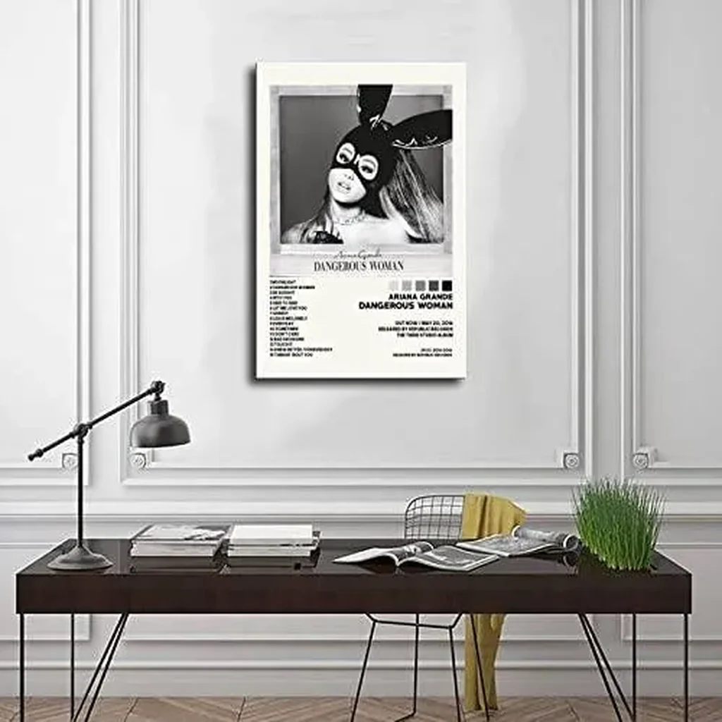 ALAYRA Ariana Posters Dangerous Woman Poster Album Cover Poster Canvas Poster Bedroom Decor Sports Landscape Office Room Decor Gift Unframe-style-16x24inch(40x60cm) 01 - Image 2